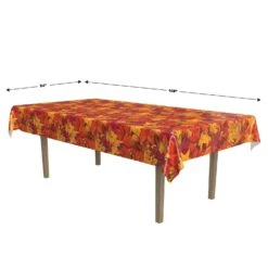Thanksgiving Fall Leaf Tablecover -Bulk Party Supplies Shop 90018 i5