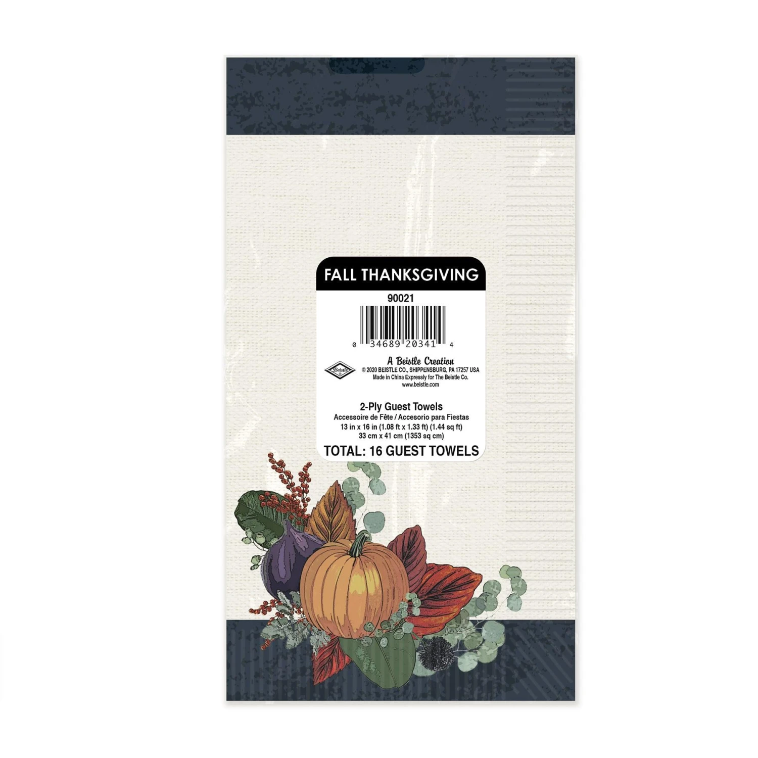 Fall Thanksgiving Guest Towels (16 Per Package) 4 Fall Thanksgiving Guest Towels (16 Per Package) - Image 4