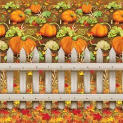 Thanksgiving Pumpkin Patch Backdrop