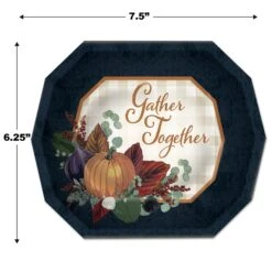Fall Thanksgiving Dessert Paper Plates 7.5 Inch (8 Per Package) -Bulk Party Supplies Shop 90026 i5