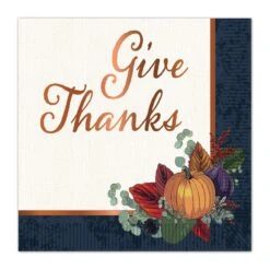Fall Thanksgiving Luncheon Napkins (16 Per Package)
