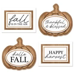 Fall Signs (4 Per Package)