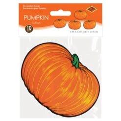 Mini Pumpkin Cutout Decorations (10 Per Package) 8 Mini Pumpkin Cutout Decorations (10 Per Package) -Bulk Party Supplies Shop 90052 i3 mini pumpkin cutouts