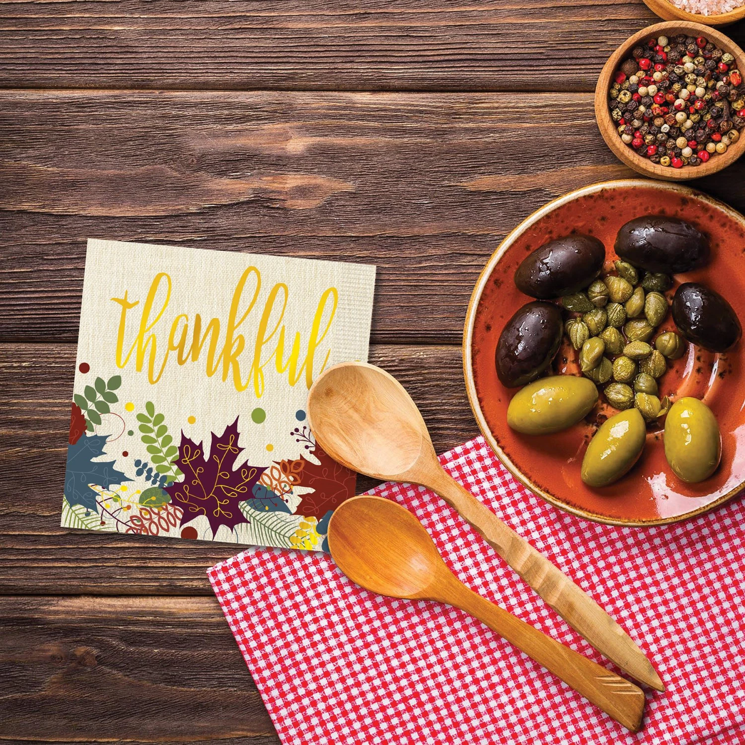 Friendsgiving Beverage Napkins (16 Per Package) 4 Friendsgiving Beverage Napkins (16 Per Package) - Image 4