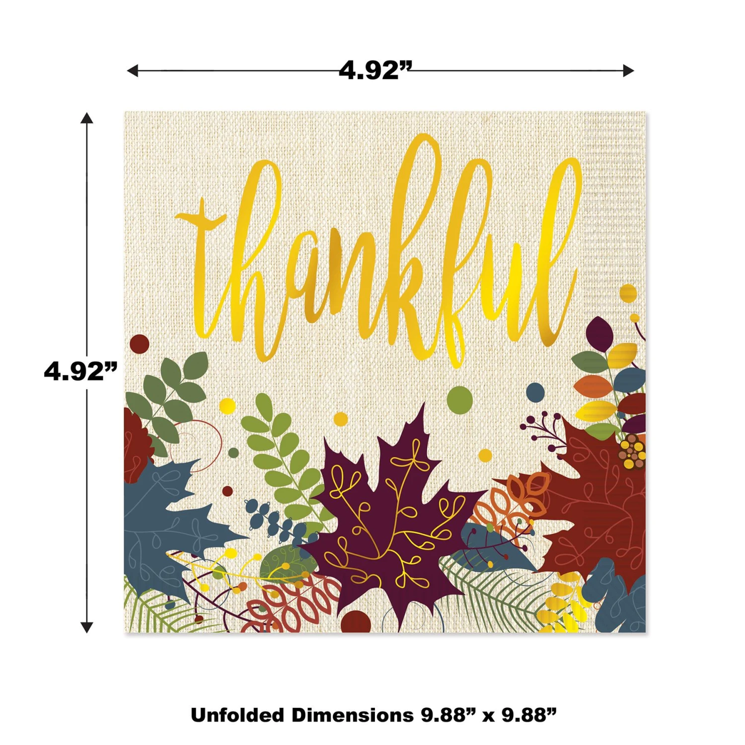Friendsgiving Beverage Napkins (16 Per Package) 5 Friendsgiving Beverage Napkins (16 Per Package) - Image 5