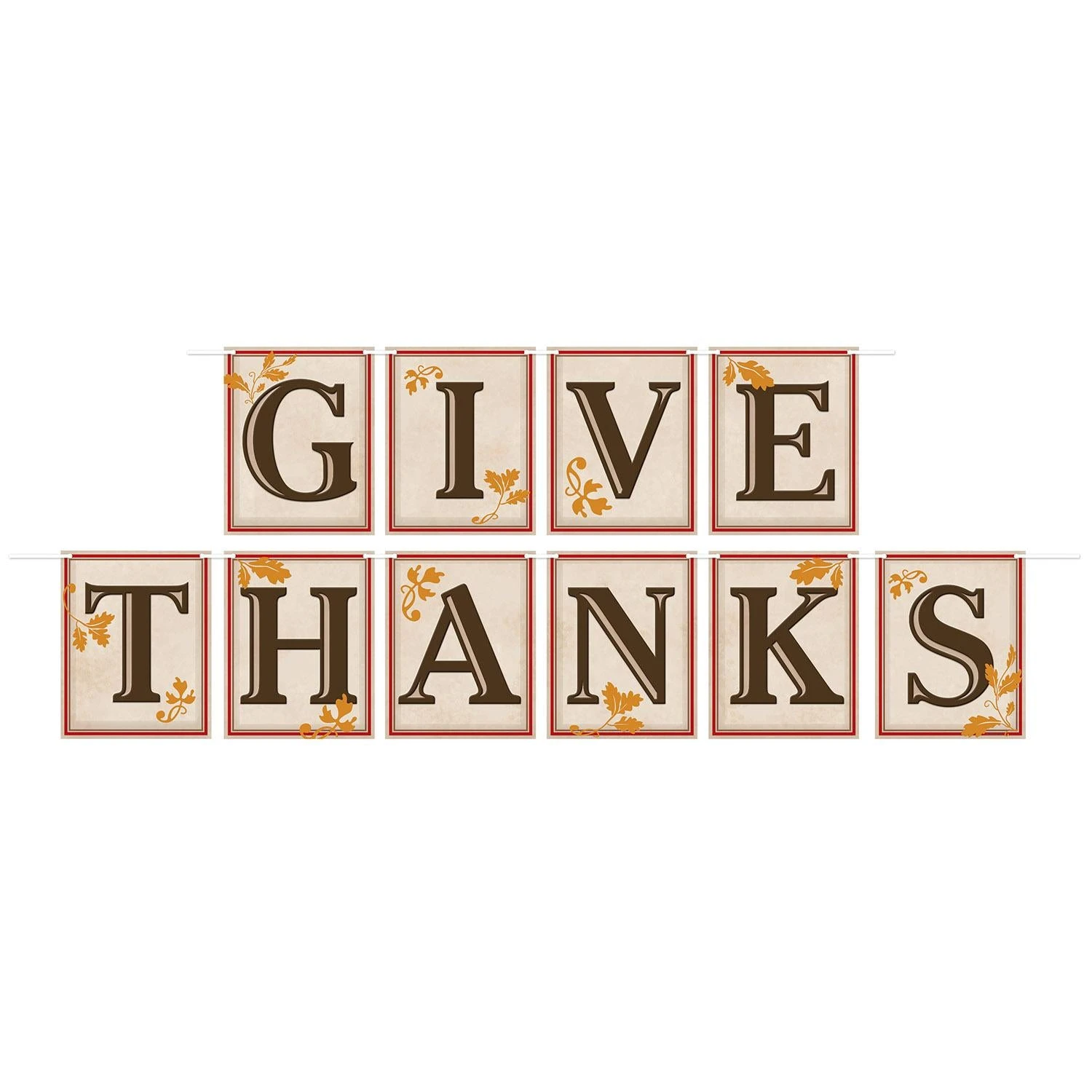 Thanksgiving Give Thanks Streamer 1 Thanksgiving Give Thanks Streamer