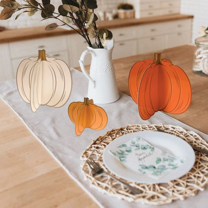 3-D Pumpkin Centerpieces (3 Per Package) 2 3-D Pumpkin Centerpieces (3 Per Package) - Image 2