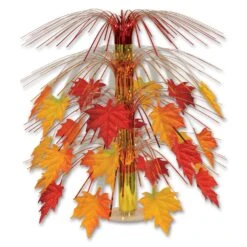 Thanksgiving Fabric Fall Leaves Cascade Centerpiece