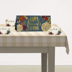 3-D Foil Happy Friendsgiving Centerpiece 7 3-D Foil Happy Friendsgiving Centerpiece -Bulk Party Supplies Shop 90555 i2