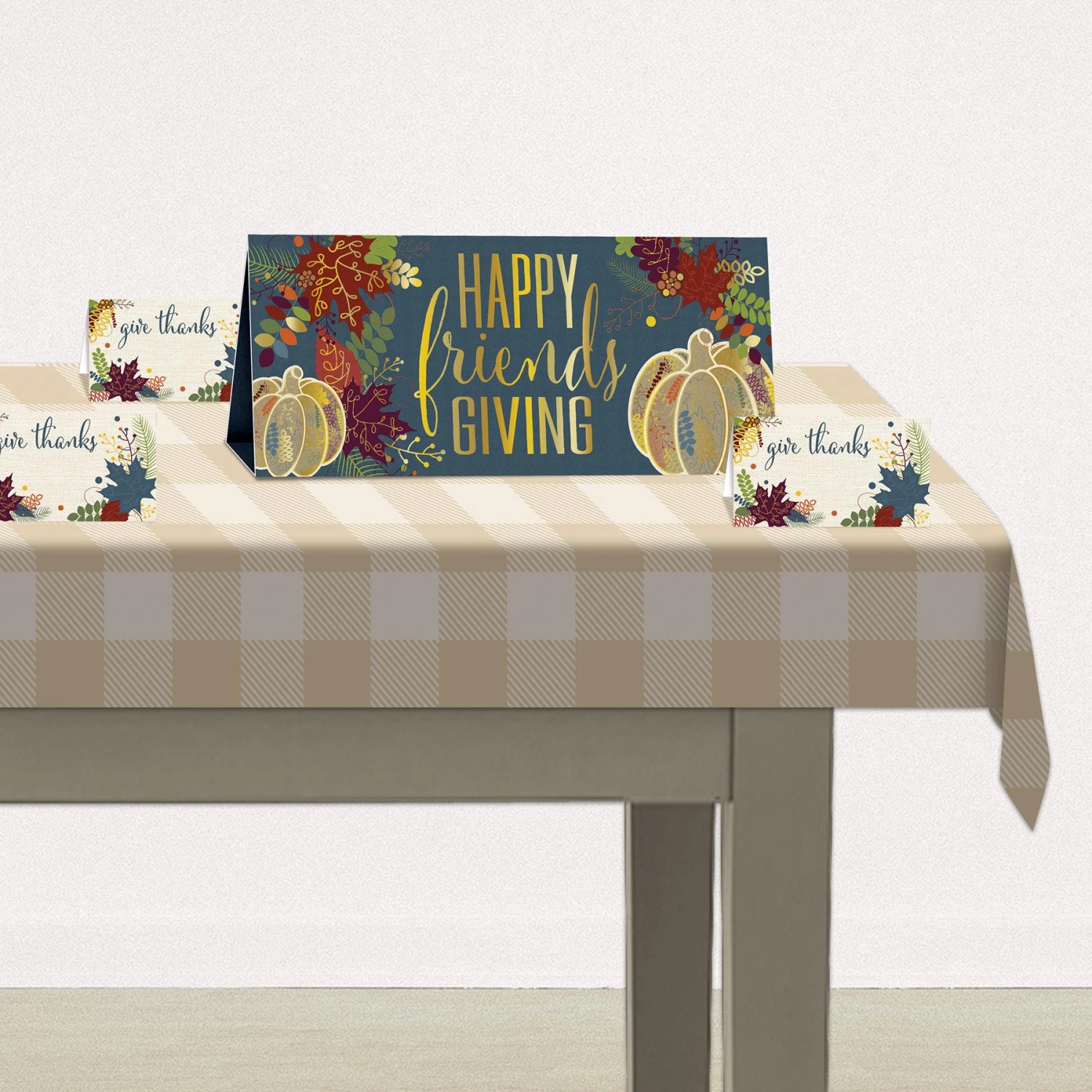3-D Foil Happy Friendsgiving Centerpiece 3 3-D Foil Happy Friendsgiving Centerpiece - Image 3