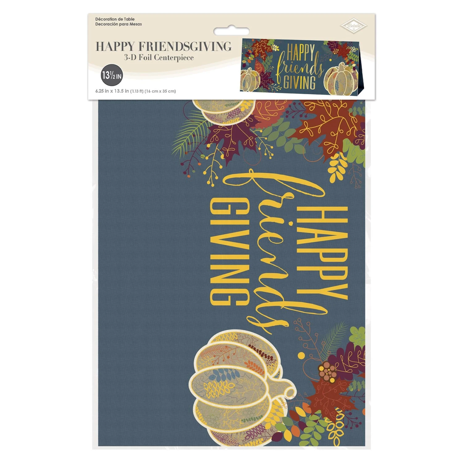 3-D Foil Happy Friendsgiving Centerpiece 4 3-D Foil Happy Friendsgiving Centerpiece - Image 4