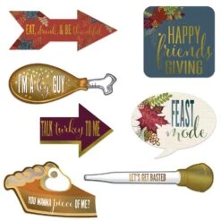Foil Friendsgiving Photo Fun Signs (7 Per Package)