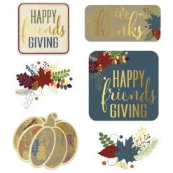 Foil Friendsgiving Cutouts (6 Per Package)