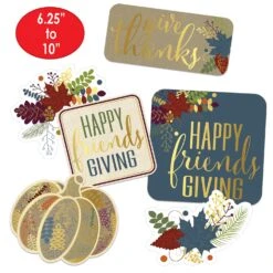 Foil Friendsgiving Cutouts (6 Per Package) -Bulk Party Supplies Shop 90573 i5