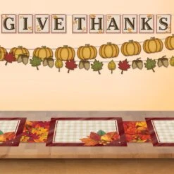Thanksgiving Plastic Fall Placemats (4 Per Package) 13 Thanksgiving Plastic Fall Placemats (4 Per Package) -Bulk Party Supplies Shop 90581 i2