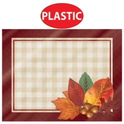 Thanksgiving Plastic Fall Placemats (4 Per Package) 10 Thanksgiving Plastic Fall Placemats (4 Per Package) -Bulk Party Supplies Shop 90581 i4 1