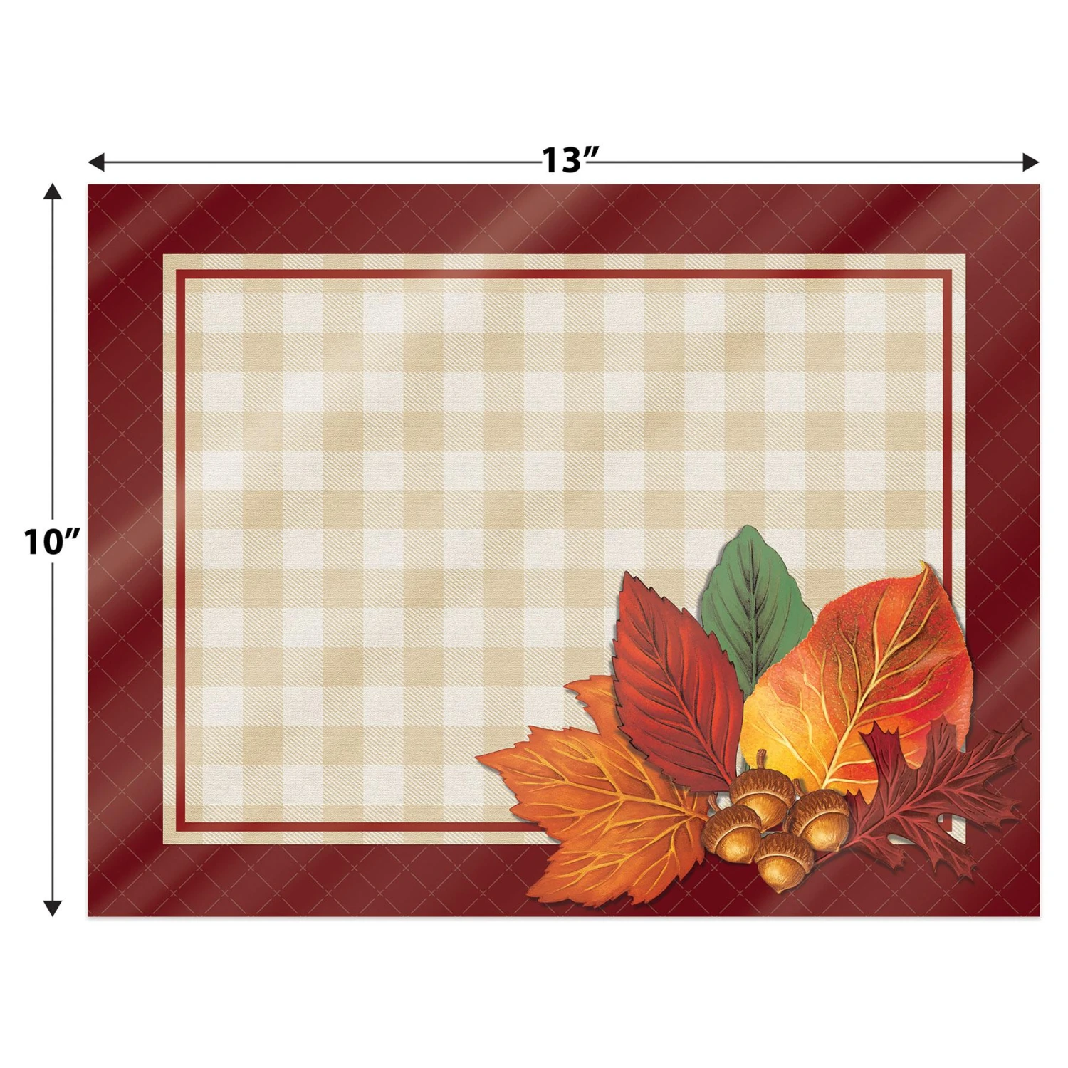 Thanksgiving Plastic Fall Placemats (4 Per Package) 2 Thanksgiving Plastic Fall Placemats (4 Per Package) - Image 2