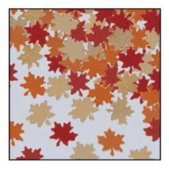 Thanksgiving Confetti Autumn Leaves Copper - Gold - Red (1 Oz Per Package)