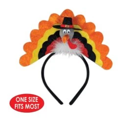 Thanksgiving Turkey Headband -Bulk Party Supplies Shop 90741 i4