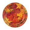 Thanksgiving Fall Leaf Paper Plates 7 Inch (8 Per Package) -Bulk Party Supplies Shop 90810