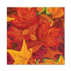 Thanksgiving Fall Leaf Beverage Napkins (16 Per Package)