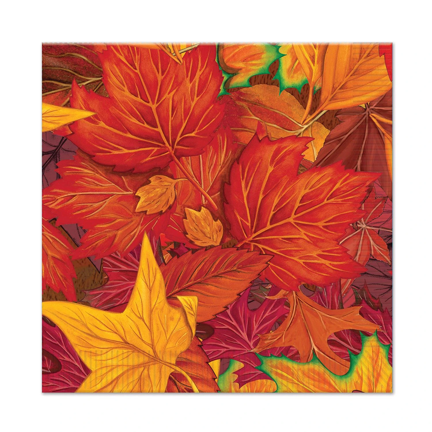 Thanksgiving Fall Leaf Beverage Napkins (16 Per Package) 1 Thanksgiving Fall Leaf Beverage Napkins (16 Per Package)