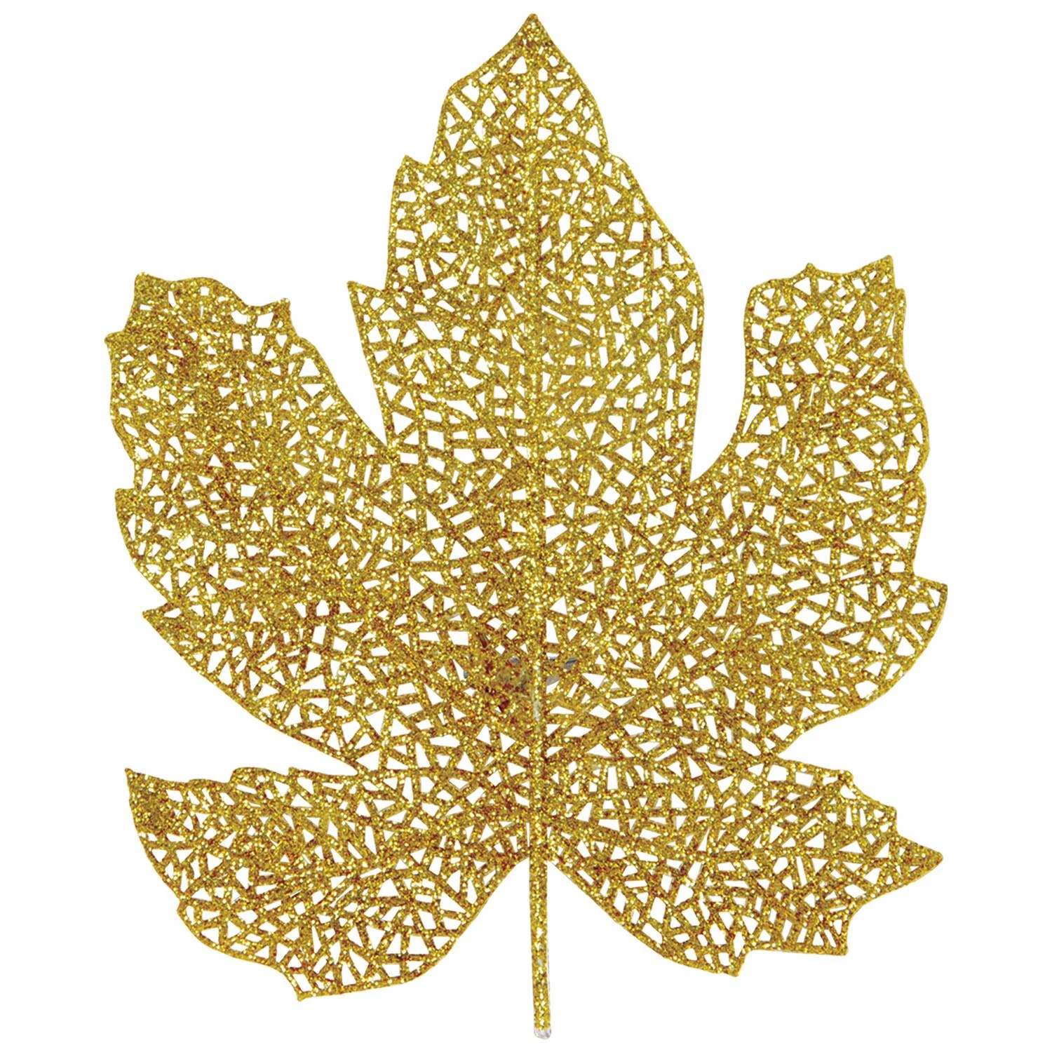 Thanksgiving Glittered Fall Leaves (4 Per Package) 2 Thanksgiving Glittered Fall Leaves (4 Per Package) - Image 2