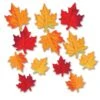 Thanksgiving Deluxe Fabric Autumn Leaves (12 Per Package) 10 Thanksgiving Deluxe Fabric Autumn Leaves (12 Per Package) -Bulk Party Supplies Shop 90847