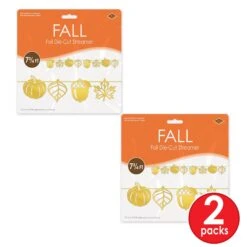 Thanksgiving Foil Die-Cut Fall Streamer (12 Per Case) -Bulk Party Supplies Shop 90854 i3 1