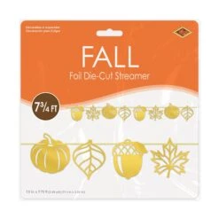 Thanksgiving Foil Die-Cut Fall Streamer (12 Per Case) -Bulk Party Supplies Shop 90854 i3 1c414a26 e7b0 4251 9a85 8cdd860fa805