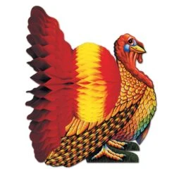 12 Inch- Thanksgiving Tissue Turkey Centerpiece