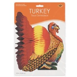 12 Inch- Thanksgiving Tissue Turkey Centerpiece 7 12 Inch- Thanksgiving Tissue Turkey Centerpiece -Bulk Party Supplies Shop 99066 i3