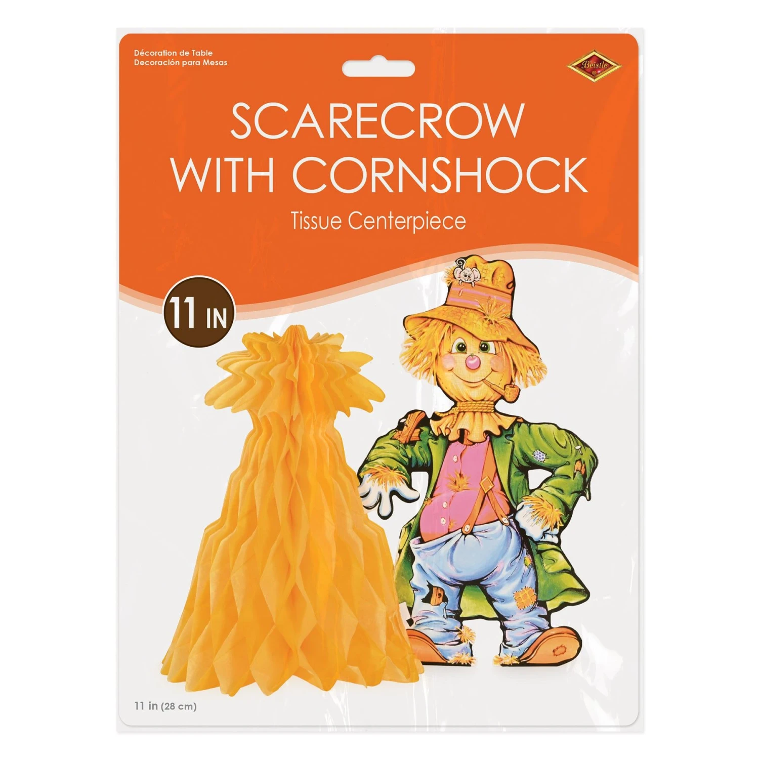 Scarecrow With Tissue Cornshock Centerpiece 6 Scarecrow With Tissue Cornshock Centerpiece - Image 6