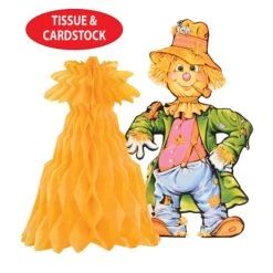 Scarecrow With Tissue Cornshock Centerpiece 8 Scarecrow With Tissue Cornshock Centerpiece -Bulk Party Supplies Shop 99075 i4