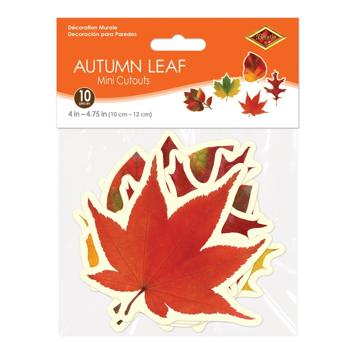 Thanksgiving Mini Leaf Cutouts (10 Per Package) 2 Thanksgiving Mini Leaf Cutouts (10 Per Package) - Image 2