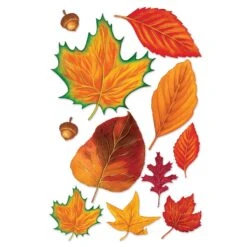 Thanksgiving Fall Leaf Cutouts (11 Per Package)