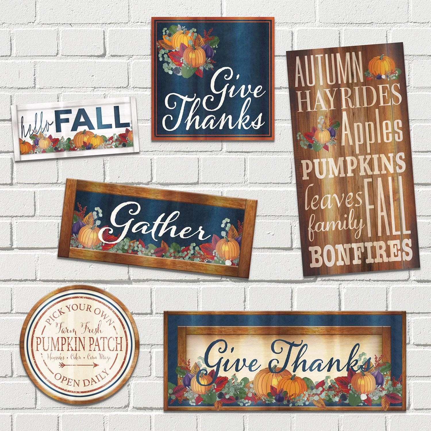 Foil Fall Thanksgiving Cutouts (6 Per Package) 3 Foil Fall Thanksgiving Cutouts (6 Per Package) - Image 3