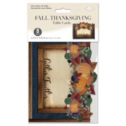 Fall Thanksgiving Table Cards (8 Per Package) -Bulk Party Supplies Shop 99157 i3