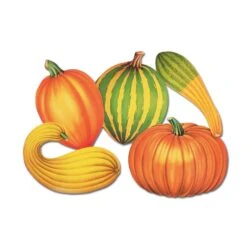 Thanksgiving Fall Cutouts (5 Per Package)
