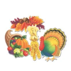 Thanksgiving Party Cutouts (24 Per Case)