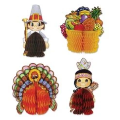 Thanksgiving Mini Centerpieces (4 Per Package)
