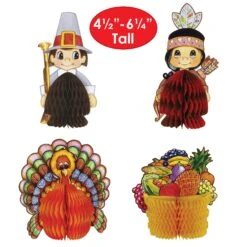 Thanksgiving Mini Centerpieces (4 Per Package) 11 Thanksgiving Mini Centerpieces (4 Per Package) -Bulk Party Supplies Shop 99711 i5