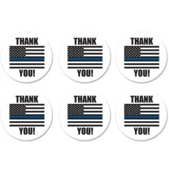 Thank You! Law Enforcement Button- Flag -Bulk Party Supplies Shop BT024 i7