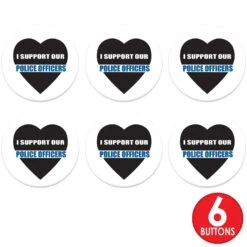 I Support Our Police Officers Button -Bulk Party Supplies Shop BT030 i7 1