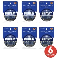 Military Pride Button- Navy 13 Military Pride Button- Navy -Bulk Party Supplies Shop BT039 i3 2