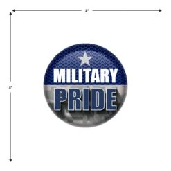Military Pride Button- Navy 15 Military Pride Button- Navy -Bulk Party Supplies Shop BT039 i5