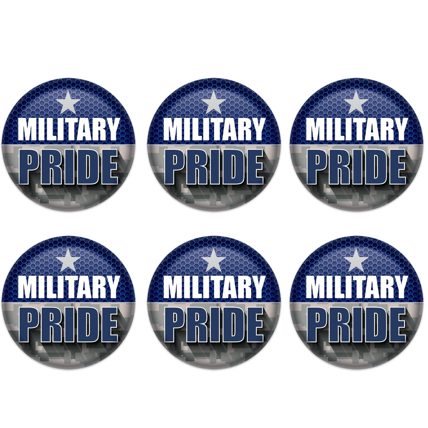 Military Pride Button- Navy 8 Military Pride Button- Navy - Image 8