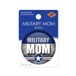 Military Mom Button- Navy- Star -Bulk Party Supplies Shop BT043 i3