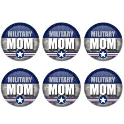 Military Mom Button- Navy- Star -Bulk Party Supplies Shop BT043 i7