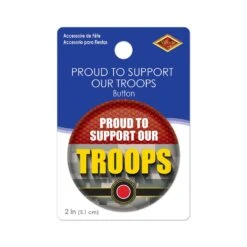 Proud To Support Our Troops Button- Marines 11 Proud To Support Our Troops Button- Marines -Bulk Party Supplies Shop BT104 i3